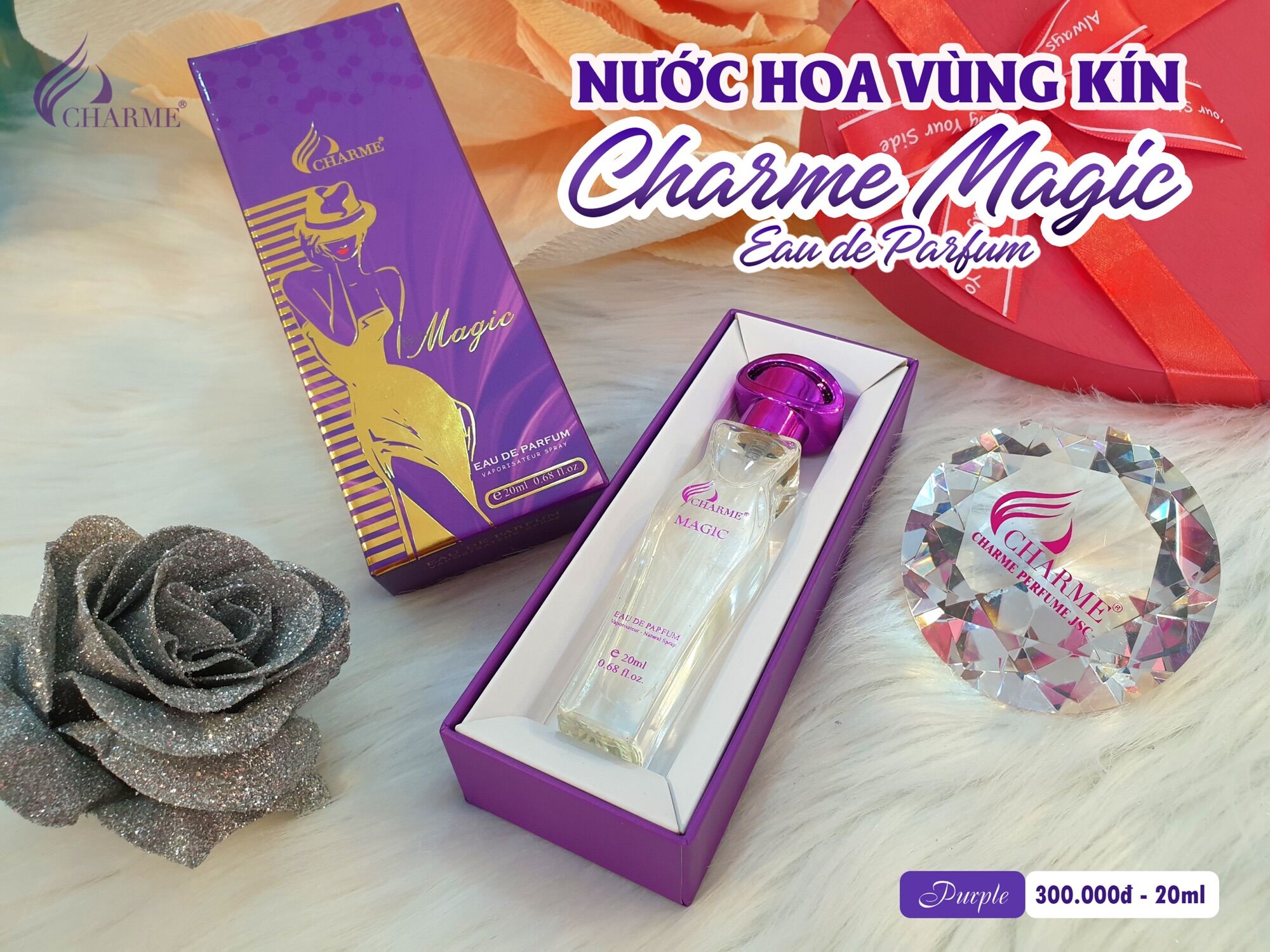 Nước hoa vung kín Magic 20ml ( tím )