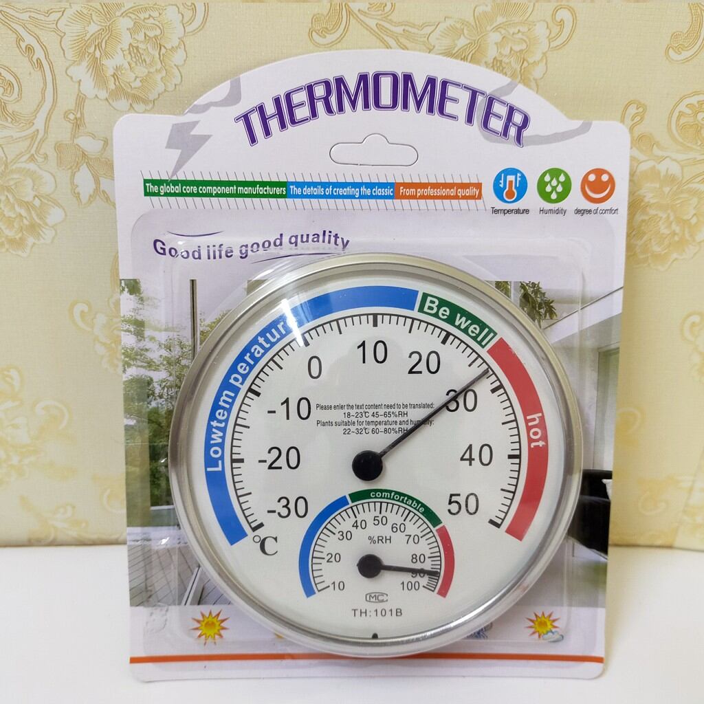 Nhiệt ẩm kế cơ học Anymetre TH-101B đo nhiệt độ và độ ẩm đa dụng, dùng đo nhiệt ẩm phòng của bé, phòng y tế, kho hàng....
