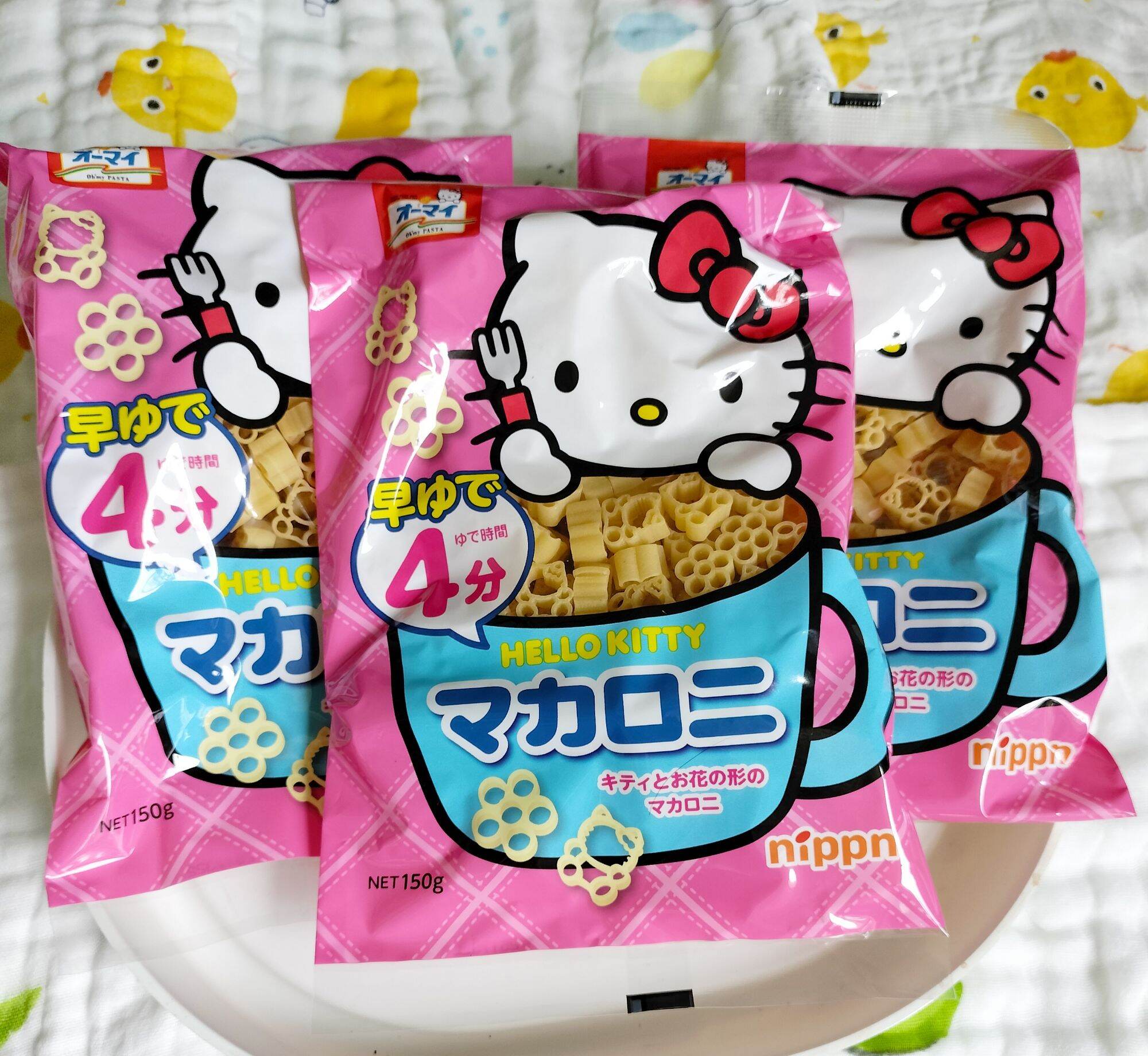 Mì nui hình hoa và mèo Hello kitty 150g