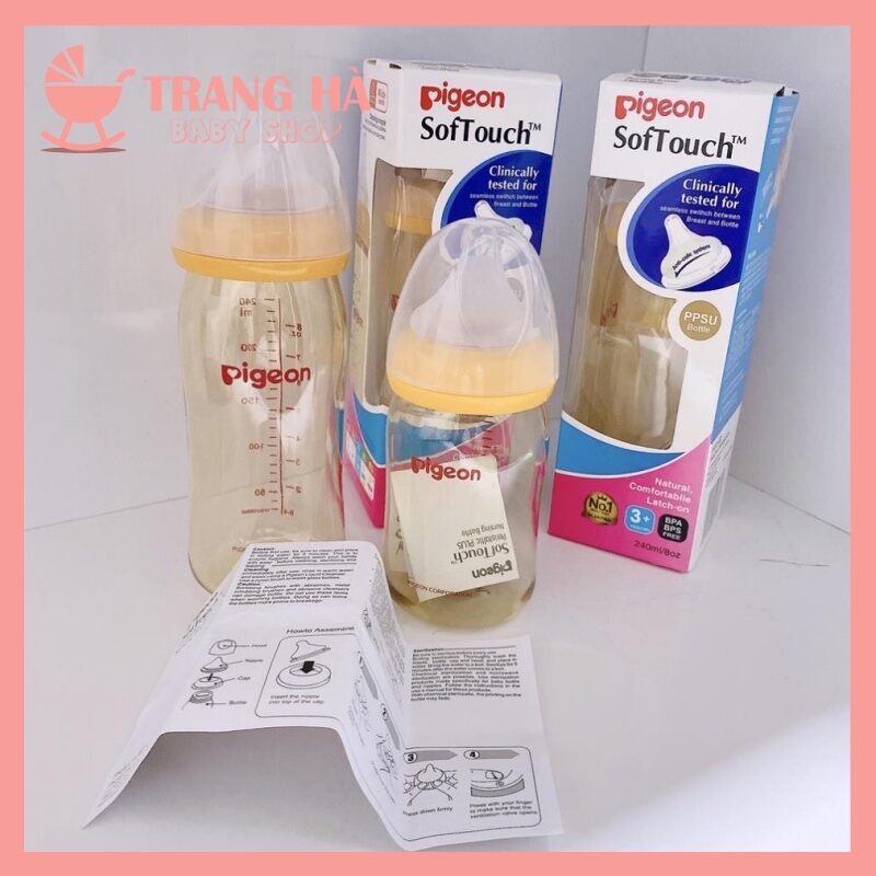 Bình sữa Pigeon SofTouch cho bé