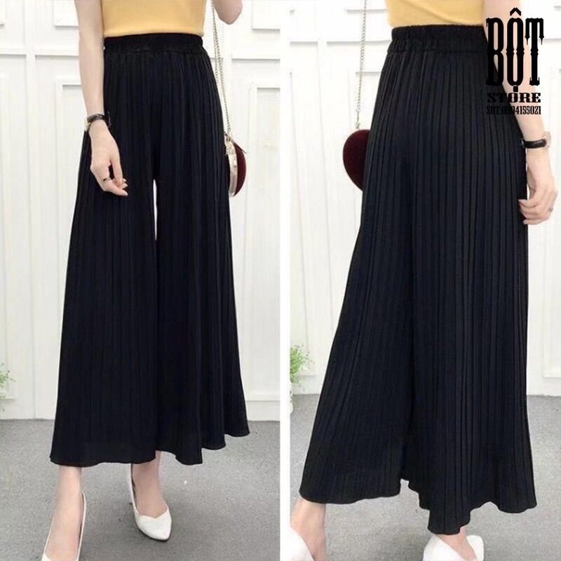 Quần dập ly ống rộng
