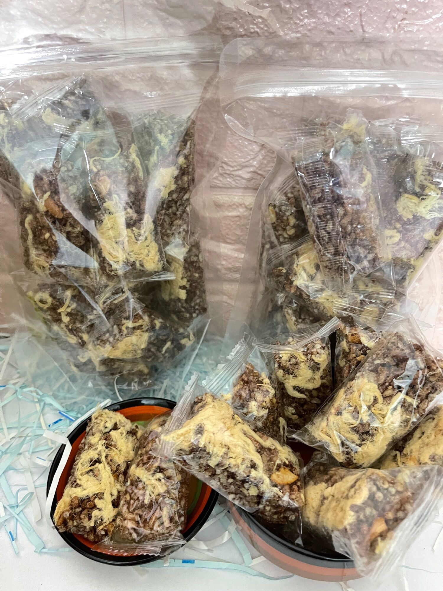 Thanh cơm gạo lứt chà bông túi zip 250gram