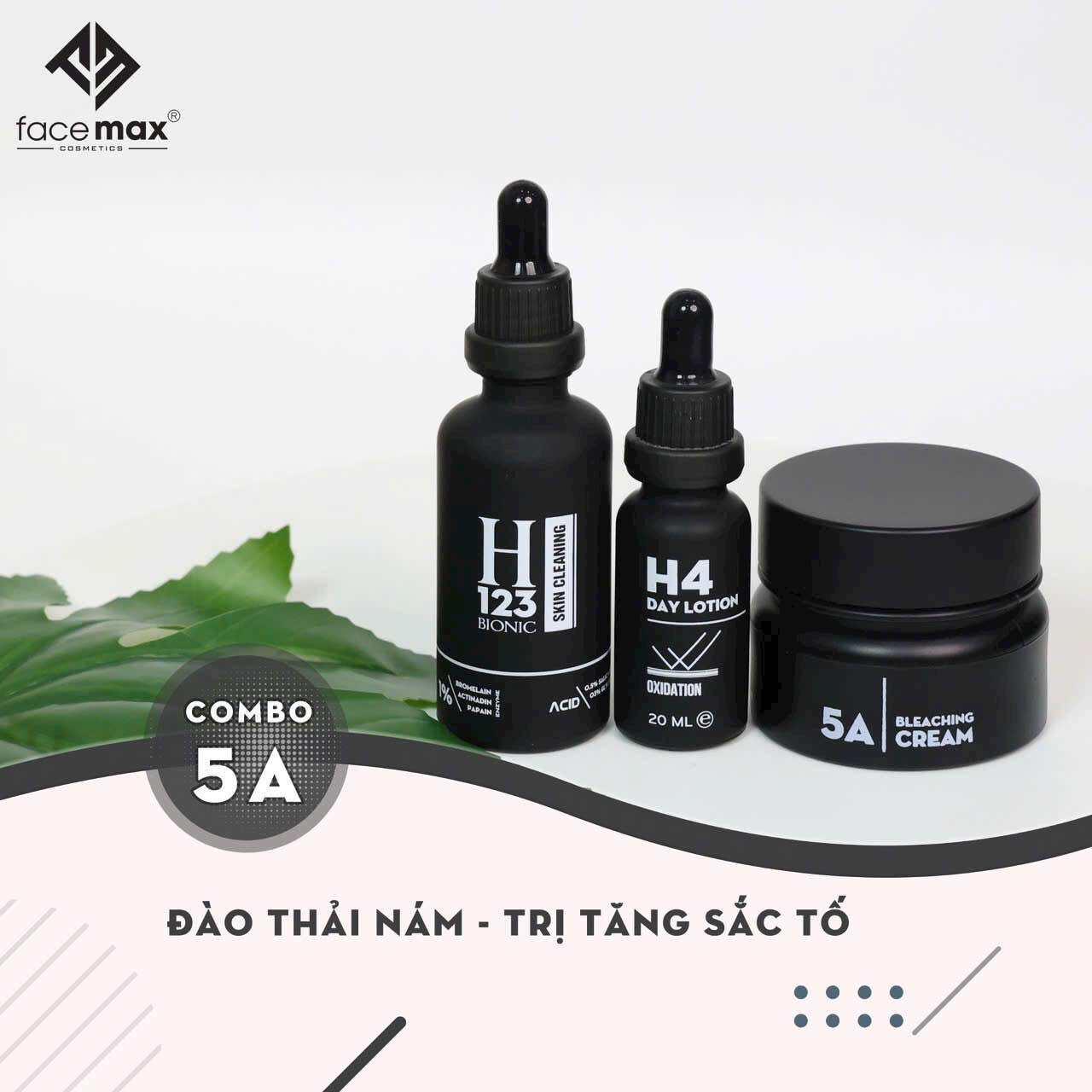 Bộ Mỹ Phẩm Giảm Nám,Tàn Nhang,Mờ Thâm,Ức Chế Tăng Sắc Tố Melanin ,Da Sần Vỏ Cam Facemax