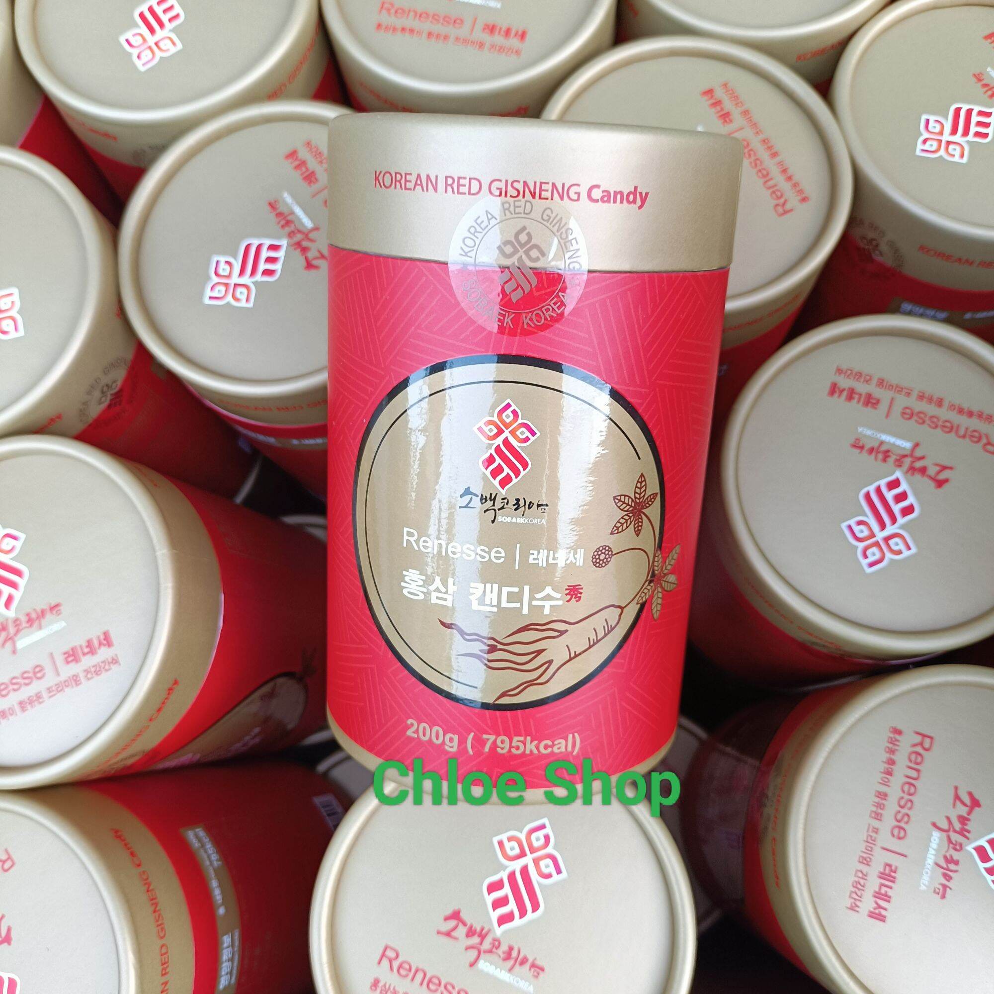 Kẹo hồng sâm sobaek cao cấp Hàn Quốc 200g