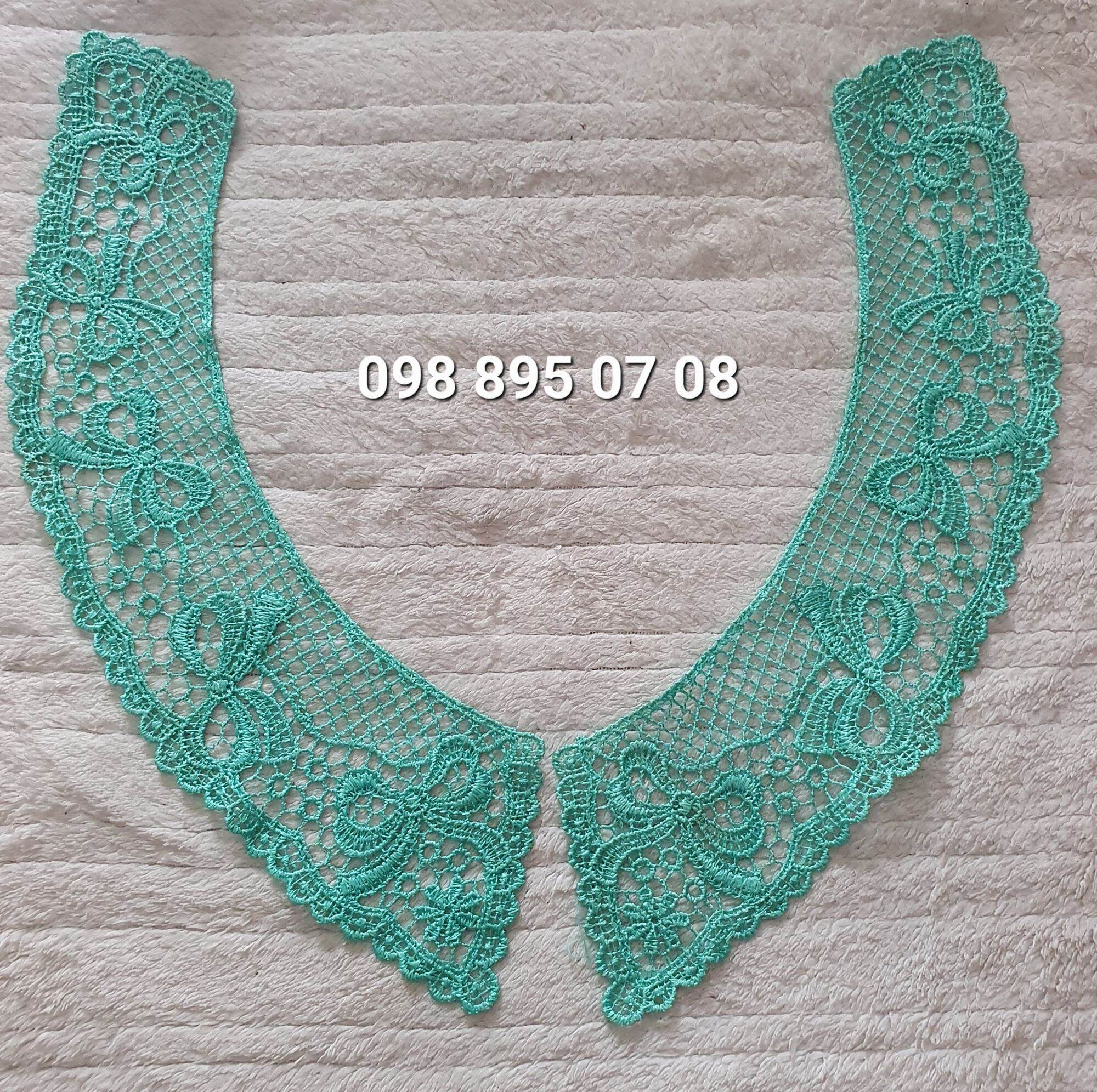 CỔ REN SEN MAY ÁO VÁY ( ren chỉ bóng đẹp)