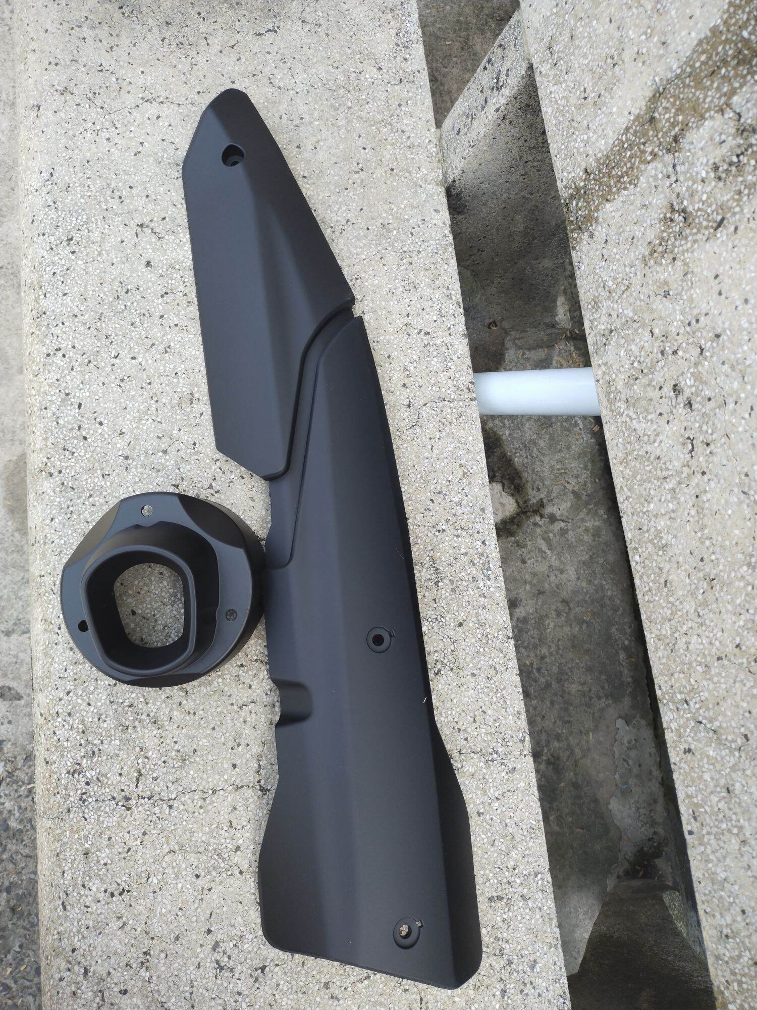 Bộ ốp chụp pô TFX full đen nhám gắn ex 155