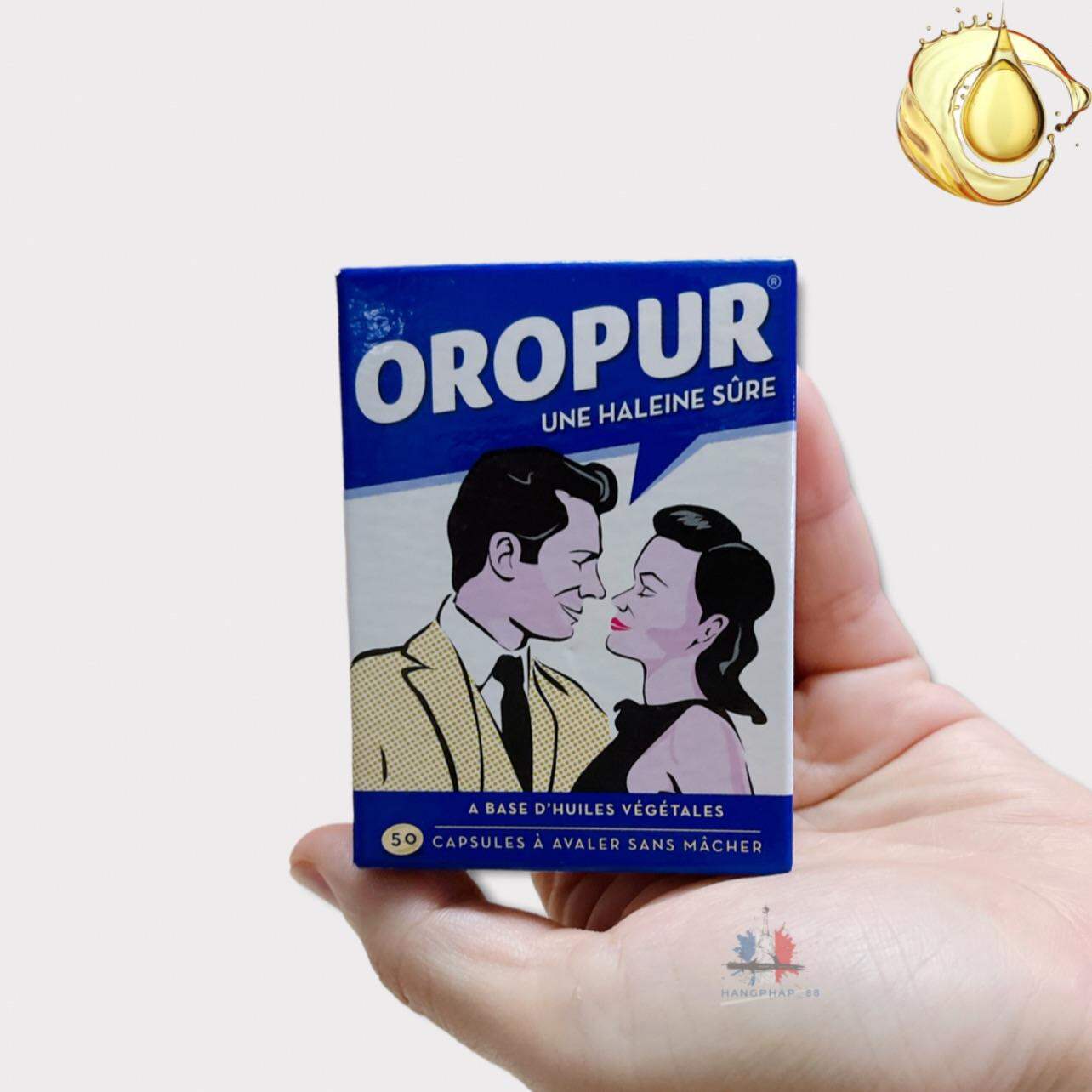 Viên thơm miệng Oropur hộp 50 viên