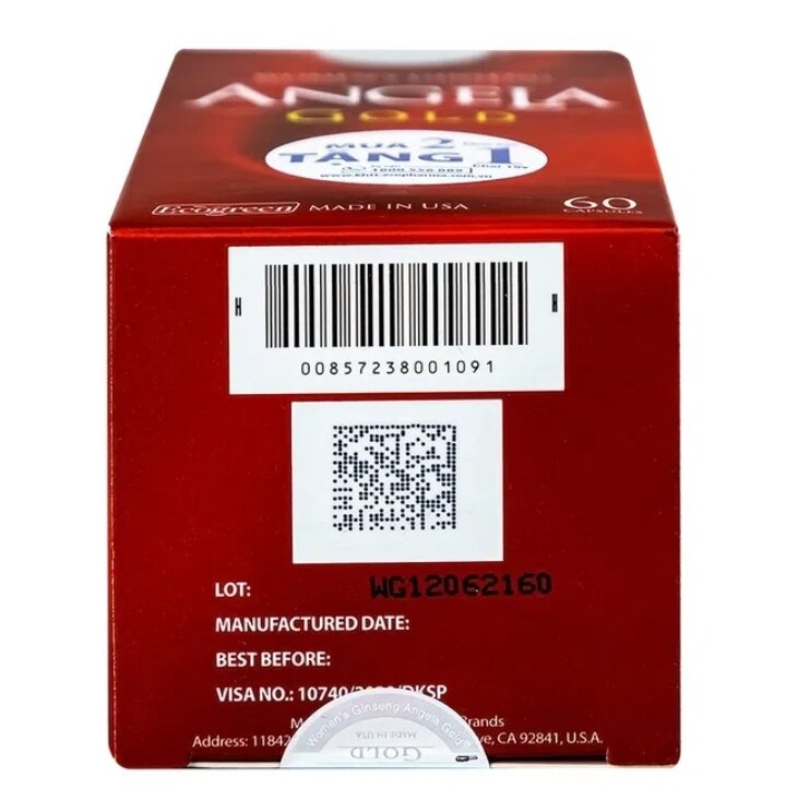 VIÊN UỐNG ANGELA GOLD ( 60 VIÊN)