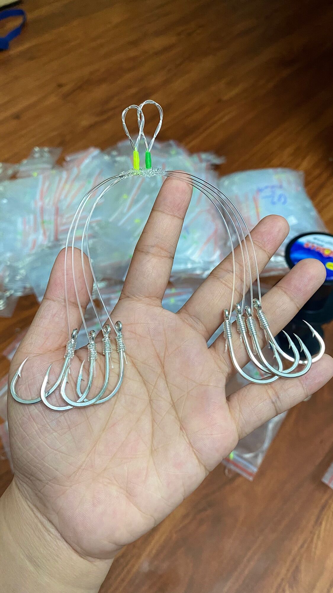 CHÙM NHO CÂU CÁ TRA LƯỠI BẠC KAWA SILVER