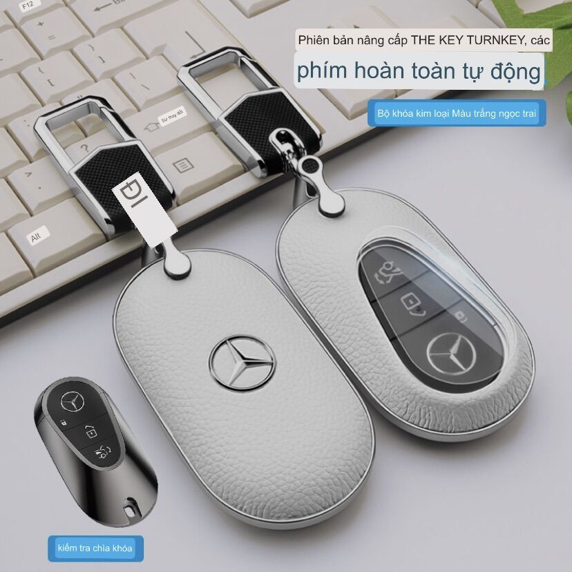 VỎ ỐP KHOÁ MERCEDES da bê cao cấp