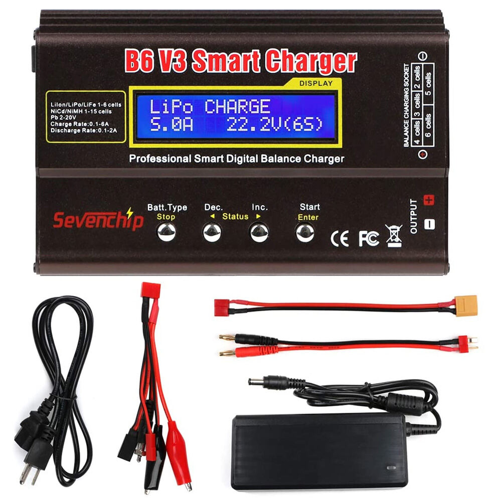 iMAX B6 V3 80W 6A Kỹ Thuật Số RC Pin Sạc LiHV Lipo NiMH Li-ion NiCd Với Lipro Cân Bằng Discharger Và