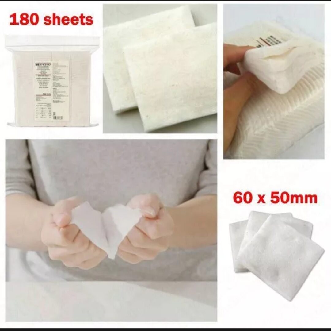 Set bông muji cotton japan tinh khiết - dùng cho thiết bị hóa hơi - có khóa zip chặt bảo quản tốt
