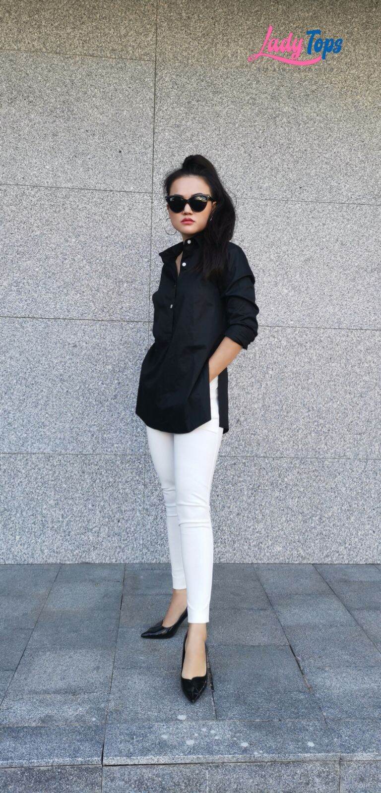 ÁO SƠ MI CỔ TRỤ