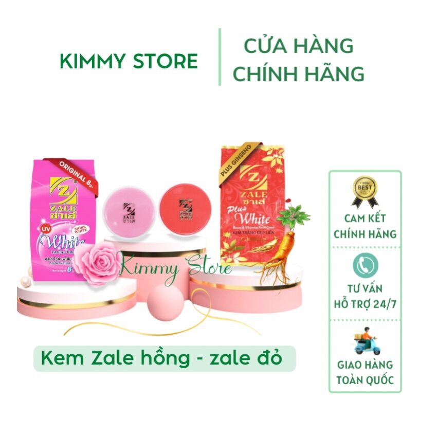 01 hộp kem trắng da zale đỏ plus white 6g