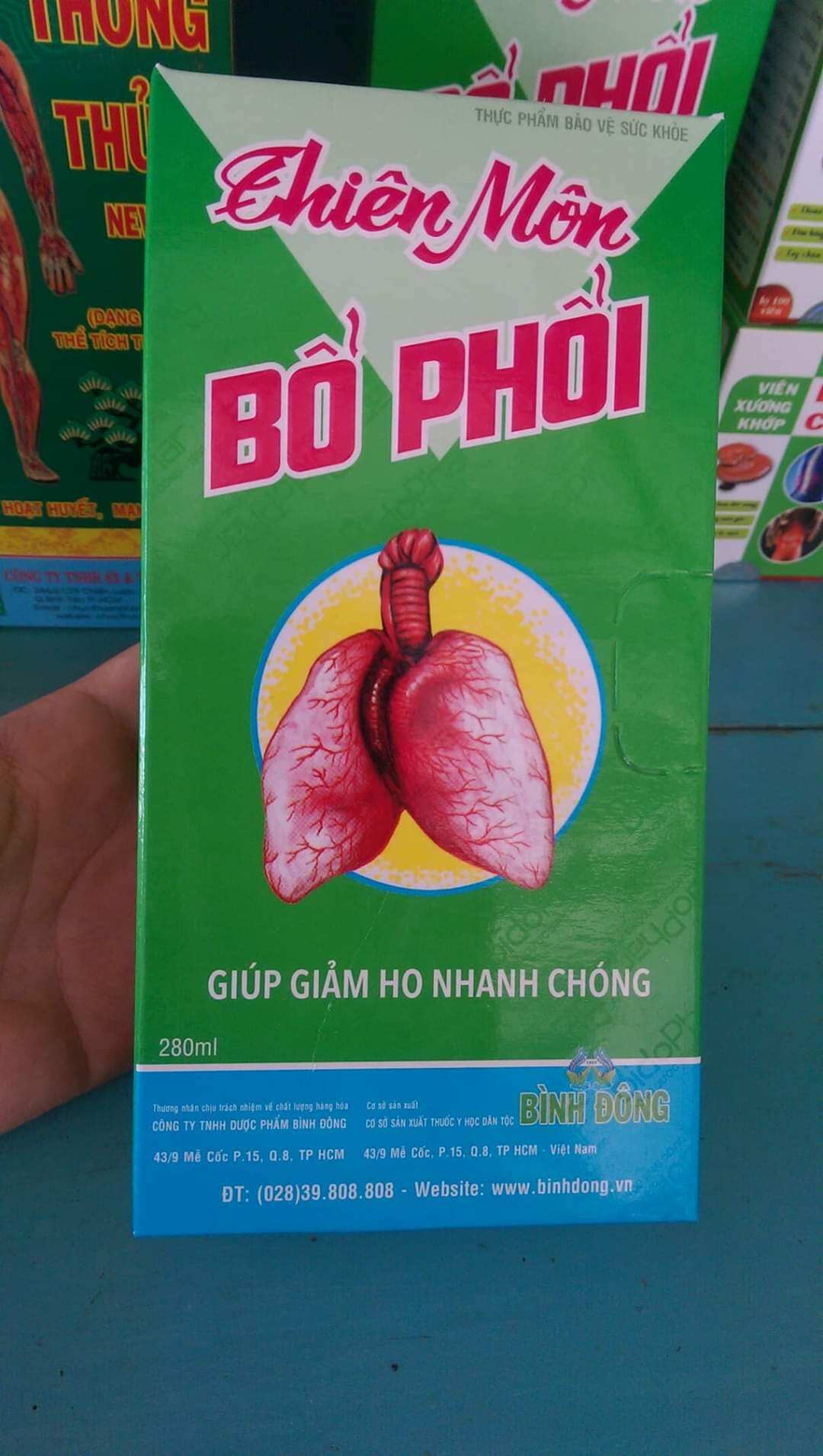 Thiên môn bổ phổi Bình Đông 280ml