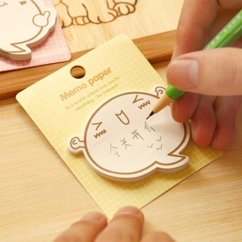 Giấy nhớ note hoạt hình cute biểu cảm dễ thương