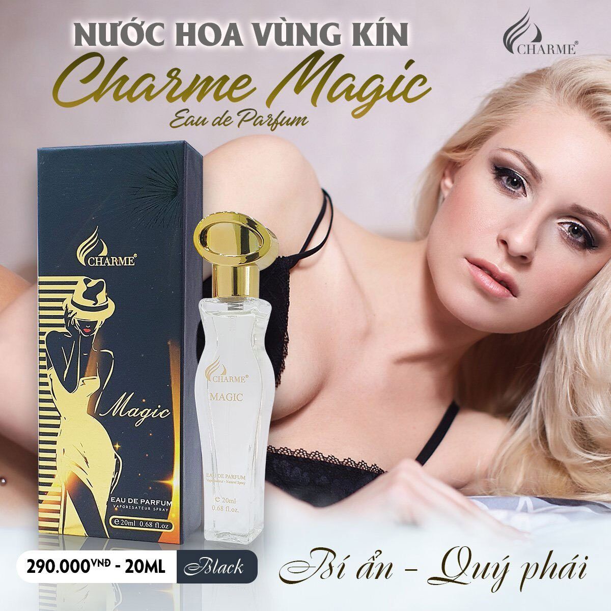 Nước hoa vùng kín char.me so sexy 5ml - vùng kín good girl 5ml( chai mini )