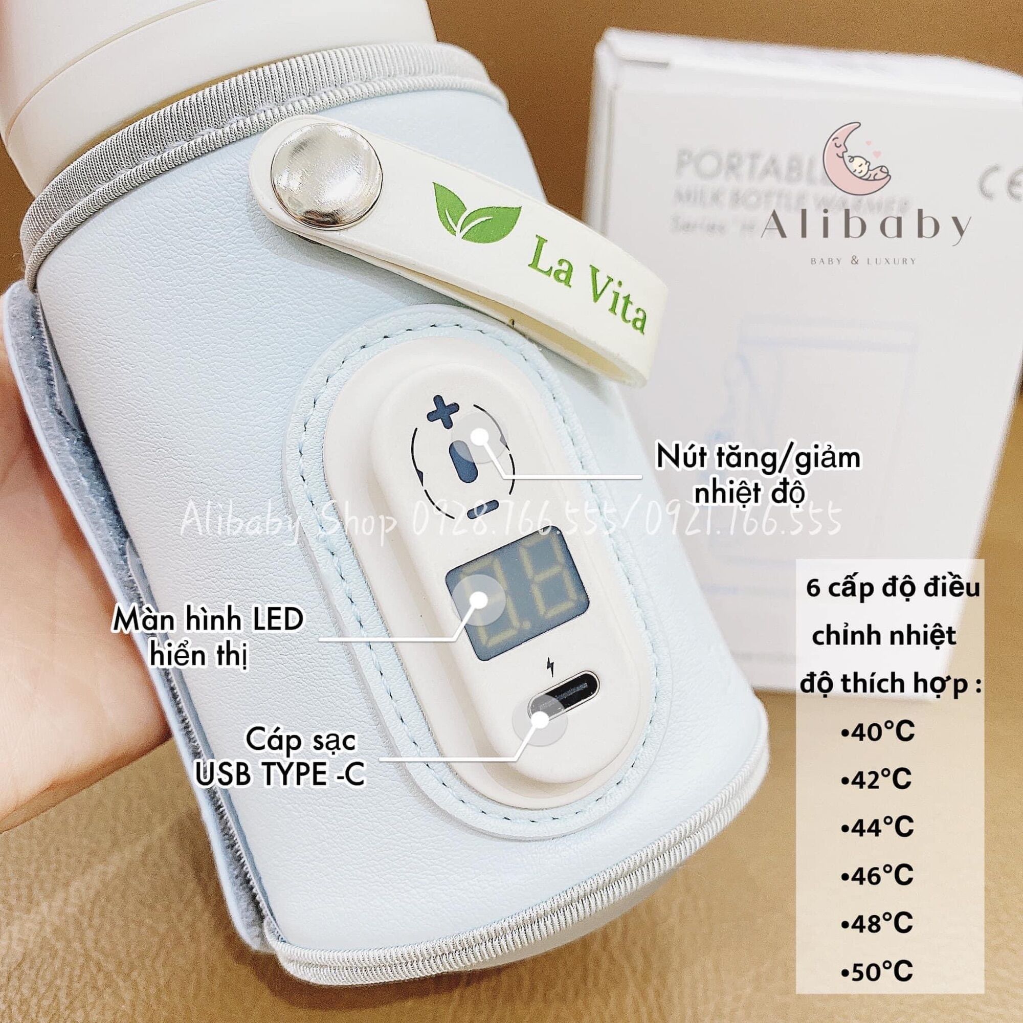 Đai Ủ Bình Sữa/Túi Ủ Cắm Điện Usb LaViTa