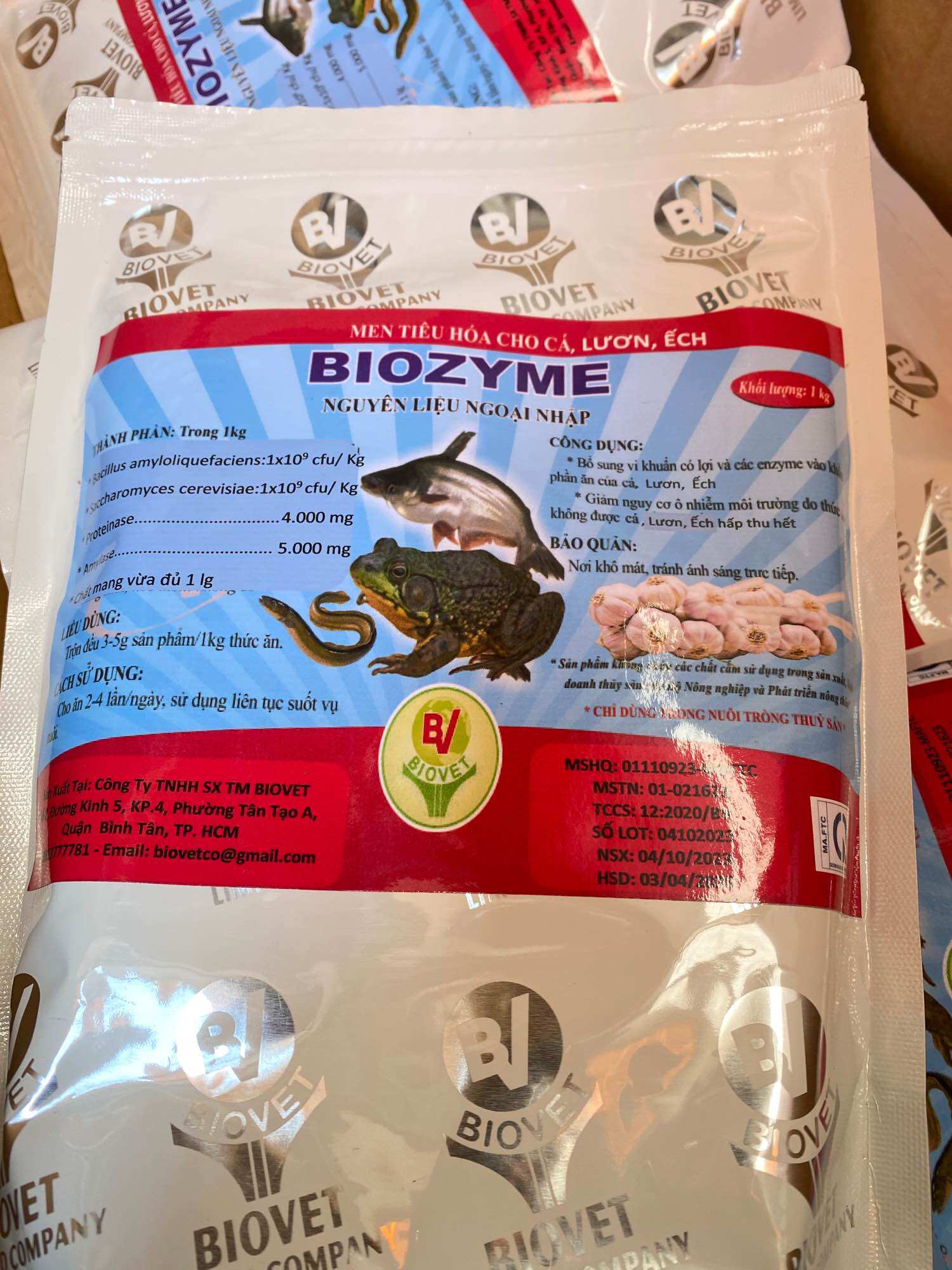 Men tiêu hóa cao tỏi cá, ếch, lươn,...Biozyme