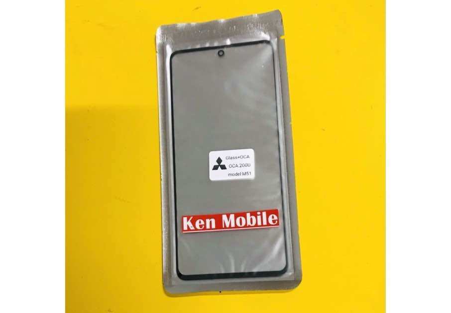 Mặt kính samsung m51 loại liền keo oca