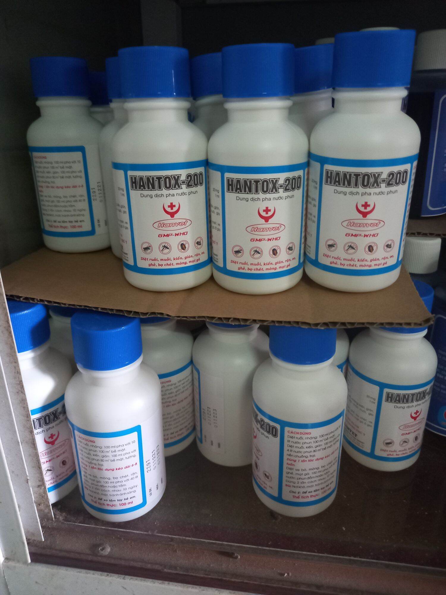 Hanvet-Hantox 200,Chai 100ml,Dung Dịch Pha Nước Diệt Ruồi,Muỗi,Kiến