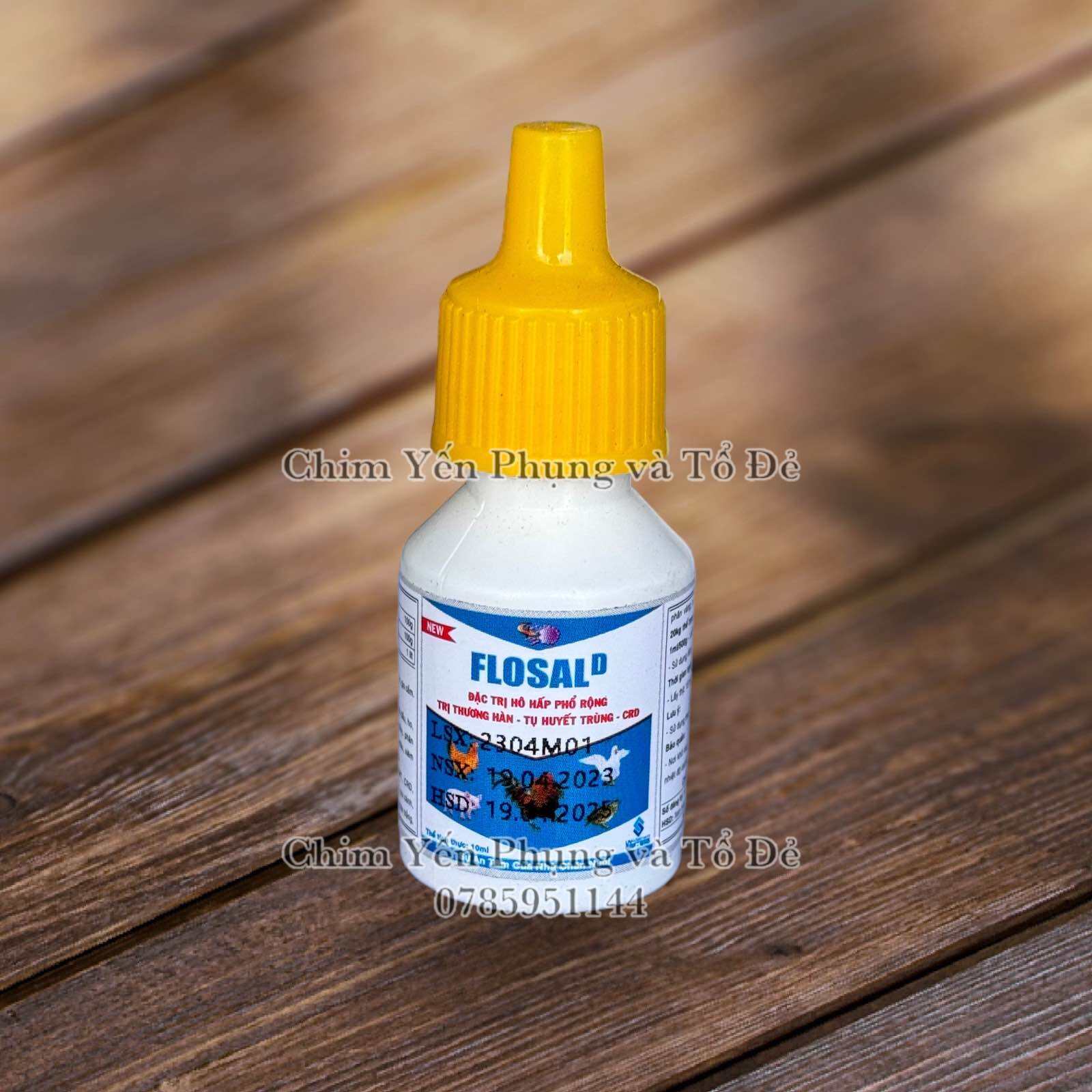 1 lọ Flosal D 10ml cho Gà Đá Gia Cầm.