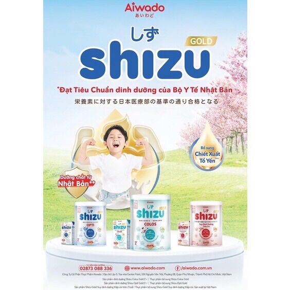 Sữa bột Shizu suy dinh dưỡng lon 810g