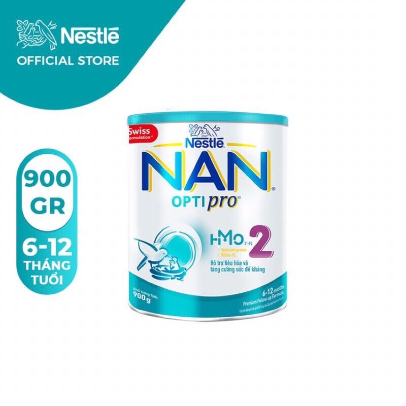 Sữa bột nestle nan optipro hmo 2 - hộp 900