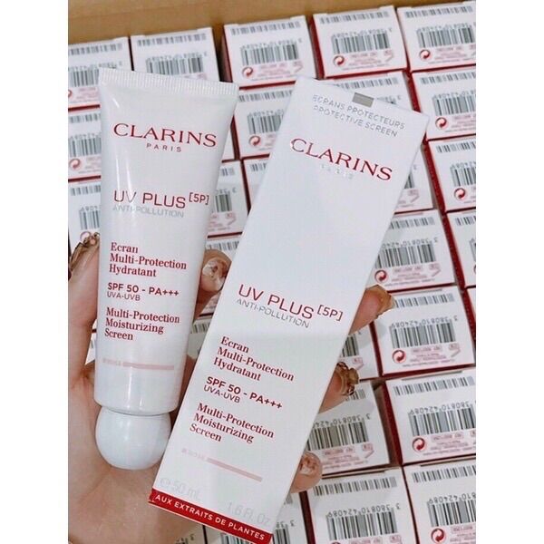 Kem chống nắng CLARINS 50ml Pháp(hồng-trắng-tím)