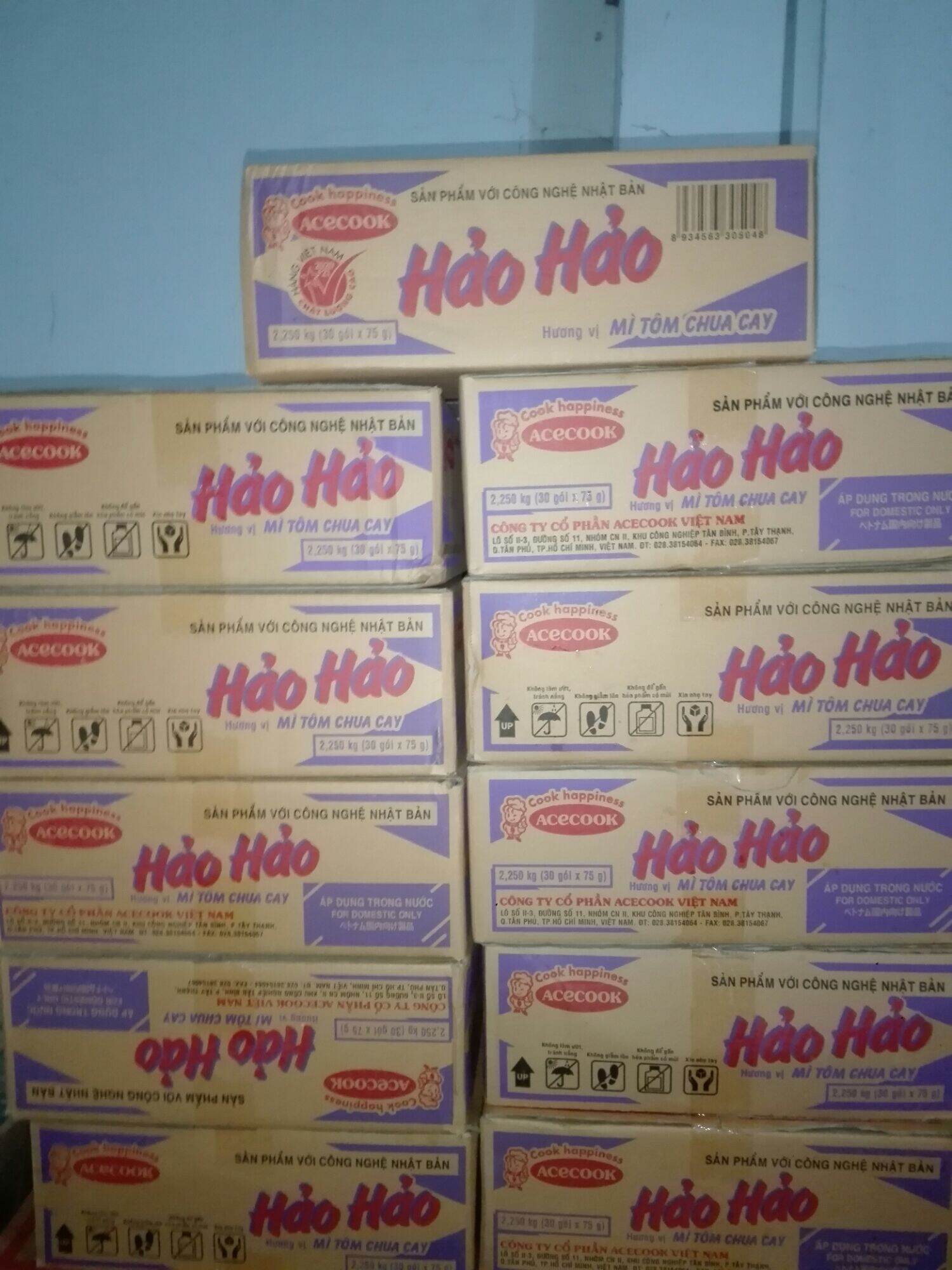 Mì hảo hảo tôm chua cay