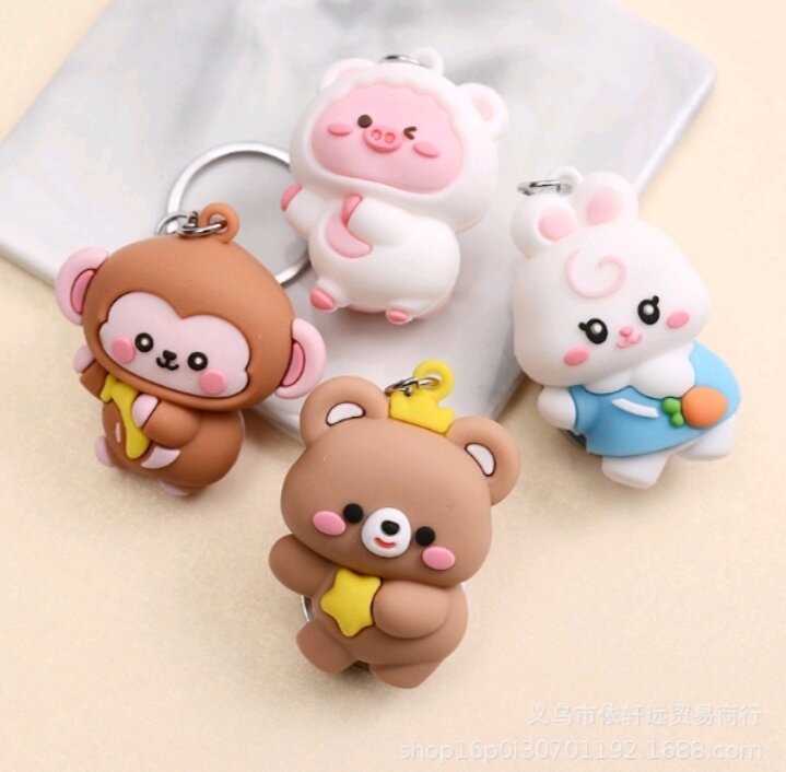 Móc khóa hoạt hình mông đào 🍑 siêu cute treo cặp , balô, túi xách, Cali