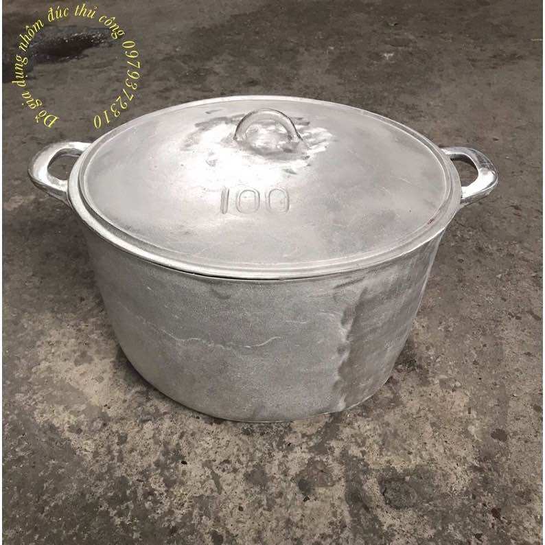 Nồi gang cỡ lớn 35 lit nấu 10 kg gạo