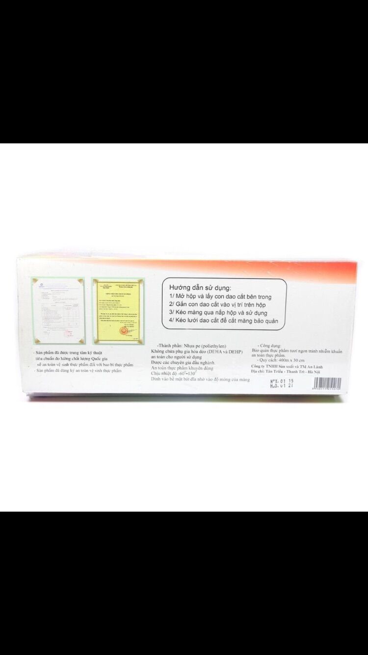 🍄 Màng Bọc Thực Phẩm 🍄  Pe An Lành 400M X 30Cm