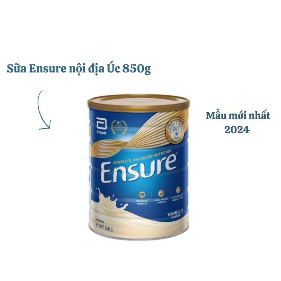 [HSD 12/2026] Sữa Bột Ensure Vani 850G từ ÚC
