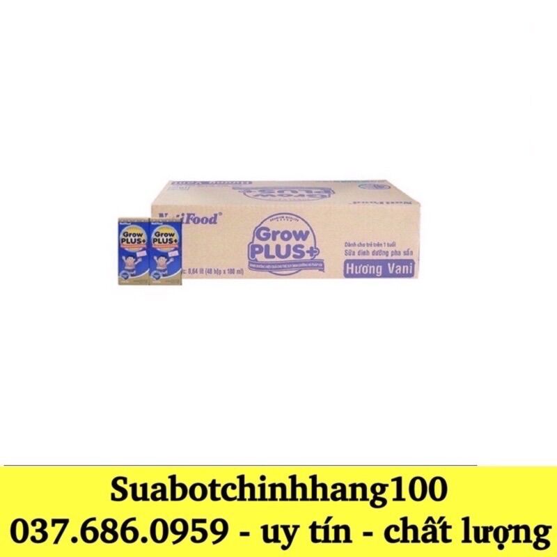 Thùng 48 hộp sữa growplus tăng cân 110ml - date mới