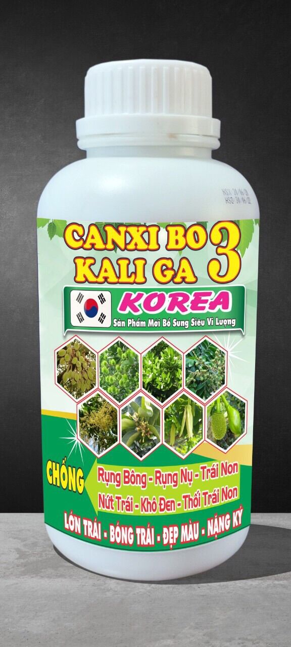 Canxi Bo GA3, chống rụng bông sầu riêng, mít thái, rụng trái non, nứt trái, thối trái non