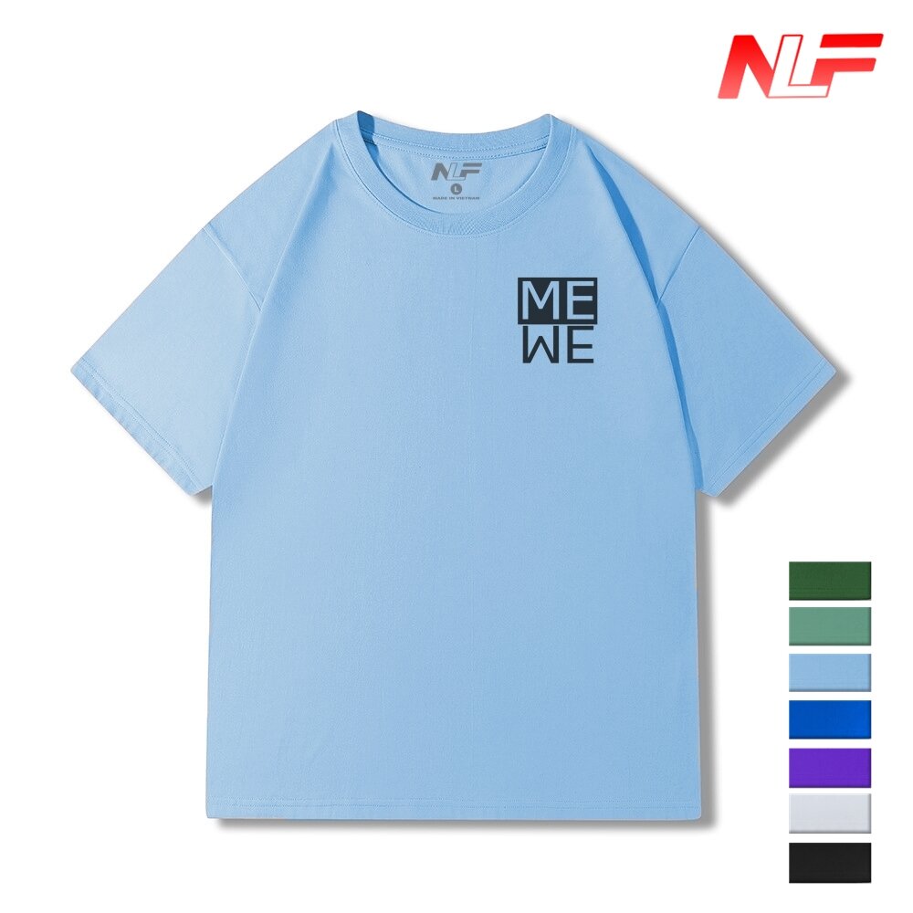 Áo Thun Form Rộng Tay Ngắn Logo ME NADC-005 - Áo Thun Nam Nữ - Dễ Phối Trang Phục