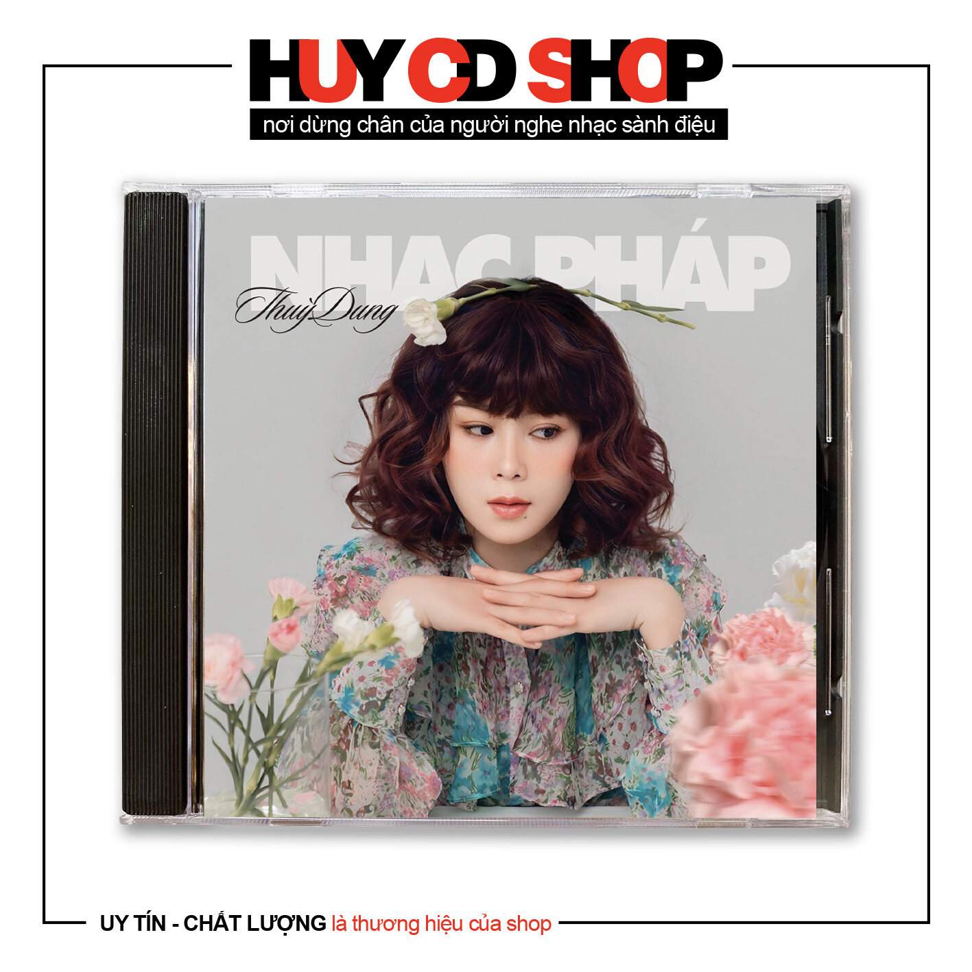 Đĩa CD Thuỳ Dung Hát nhạc Pháp Lời Việt Đĩa lòng Trắng Chất Lượng cao Âm Thanh chuẩn HUY CD SHOP