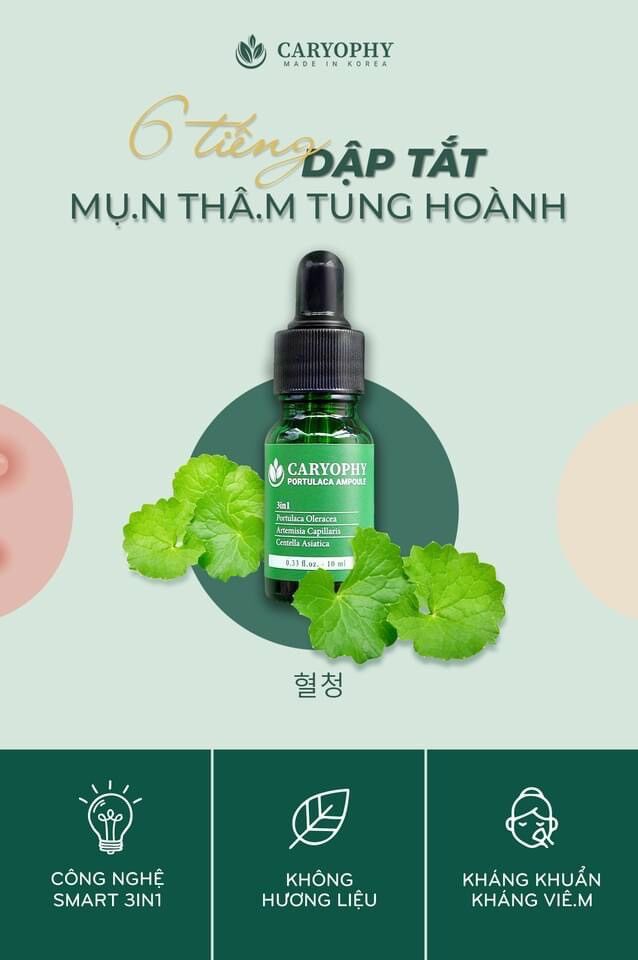 Serum rau má CARYOPHY hết mụn mờ thâm chính hãng