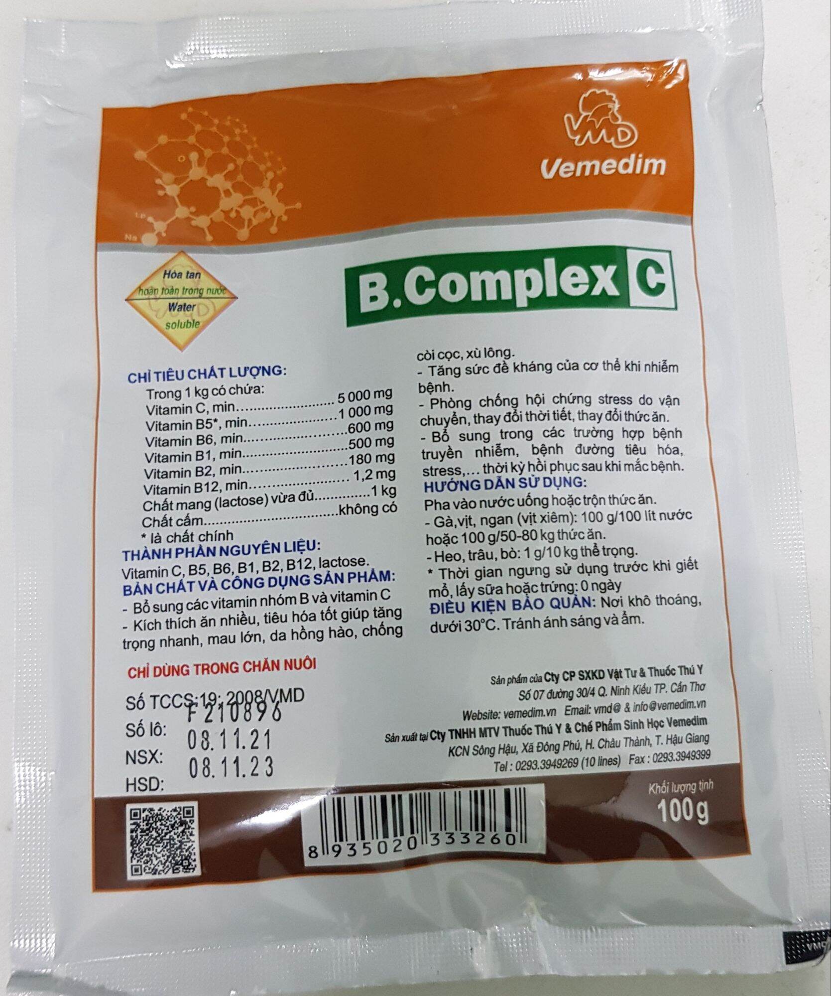 B complex C tăng đề kháng cho chim gà