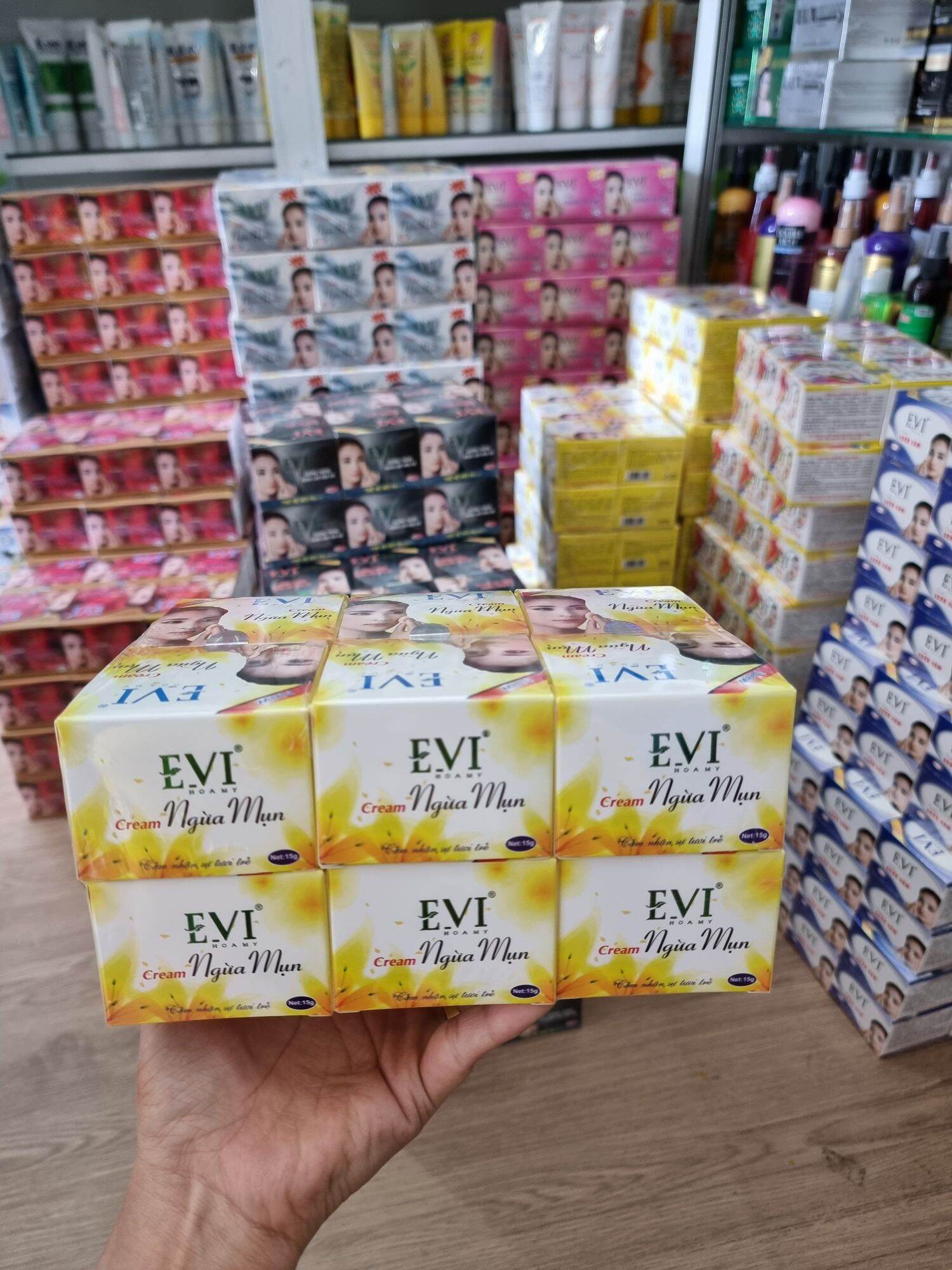Kem EVI ngừa mụn 15gr (chuẩn cty )lẻ 1 hũ