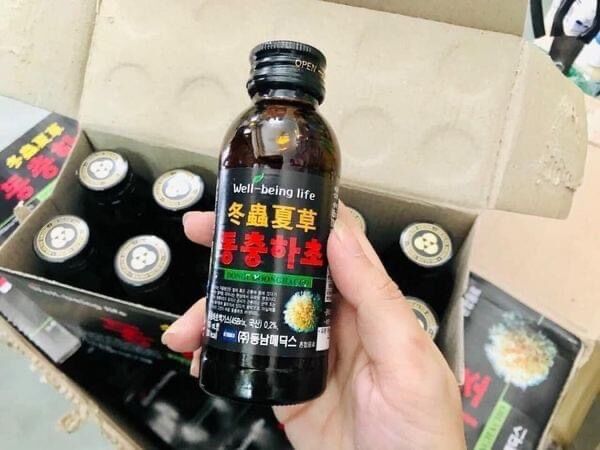 Nước đông trùng hạ thảo Hàn quốc hộp 10 chai x 100ml