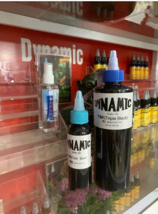 Mực xăm siêu đen Dynamic Triple back 60ml