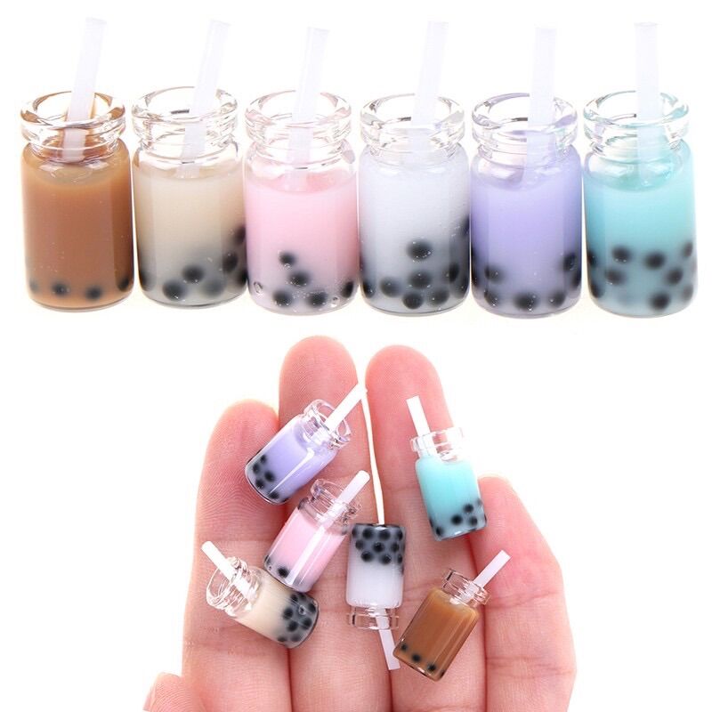 Mô hình ly trà sữa trân châu cho nhà búp bê