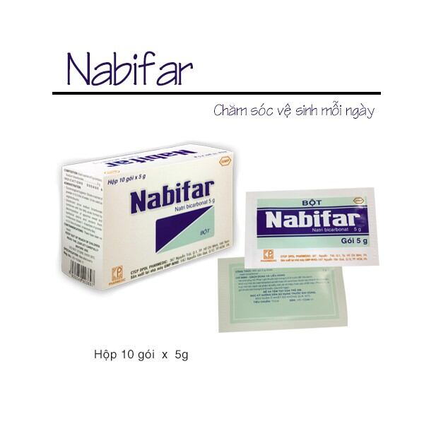BỘT RỮA VỆ SINH NABIFAR 10 GÓI