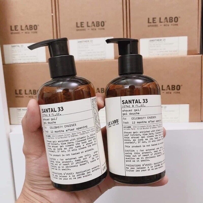 Sữa tắm hương nước hoa le labo santal33 300ml