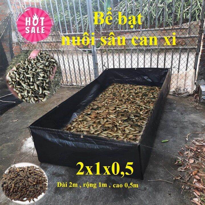 bể bạt nuôi sâu canxi - ruồi lính đen - 2x1x0,5 hdpe