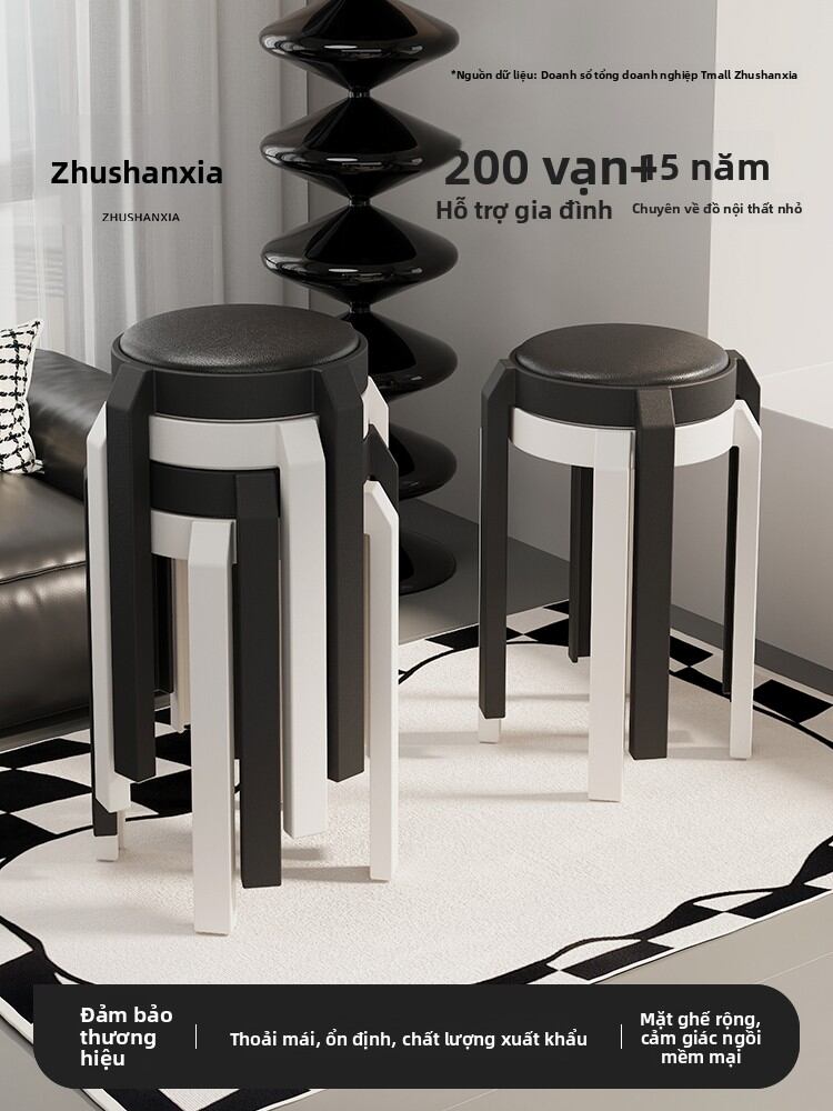 ZHUSHANXIA | Đế Ghế Đặt Nhau Bằng Nhựa Sang Trọng và Bền