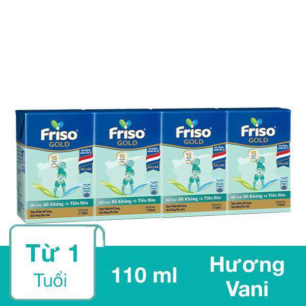 Lốc 4 hộp sữa nước friso 110ml