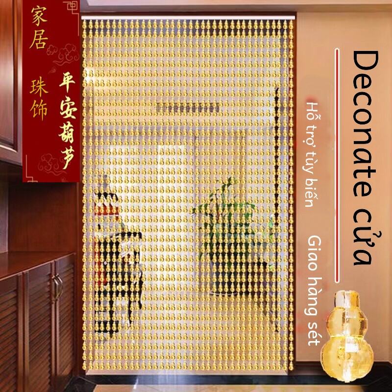 Rèm Cửa Hạt Pha Lê Hình Quả Dưa Chuột Rèm Cửa Phòng Ngủ Tách Biệt Trang Trí Phòng Chống Muỗi Và Con Ong Mẫu Mới Không Cần Khoan